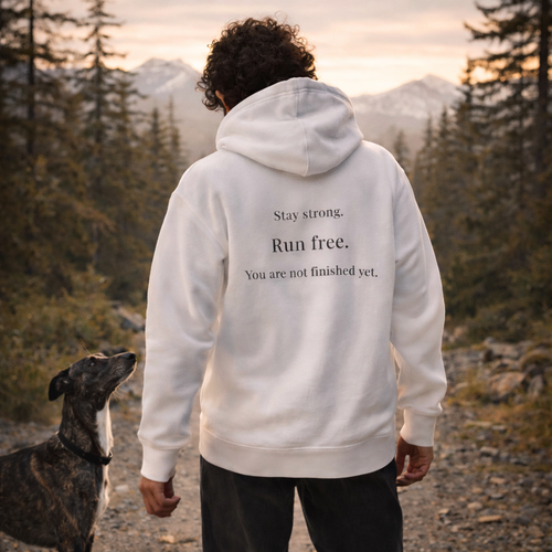 Run Free – Signature Hoodie (White)