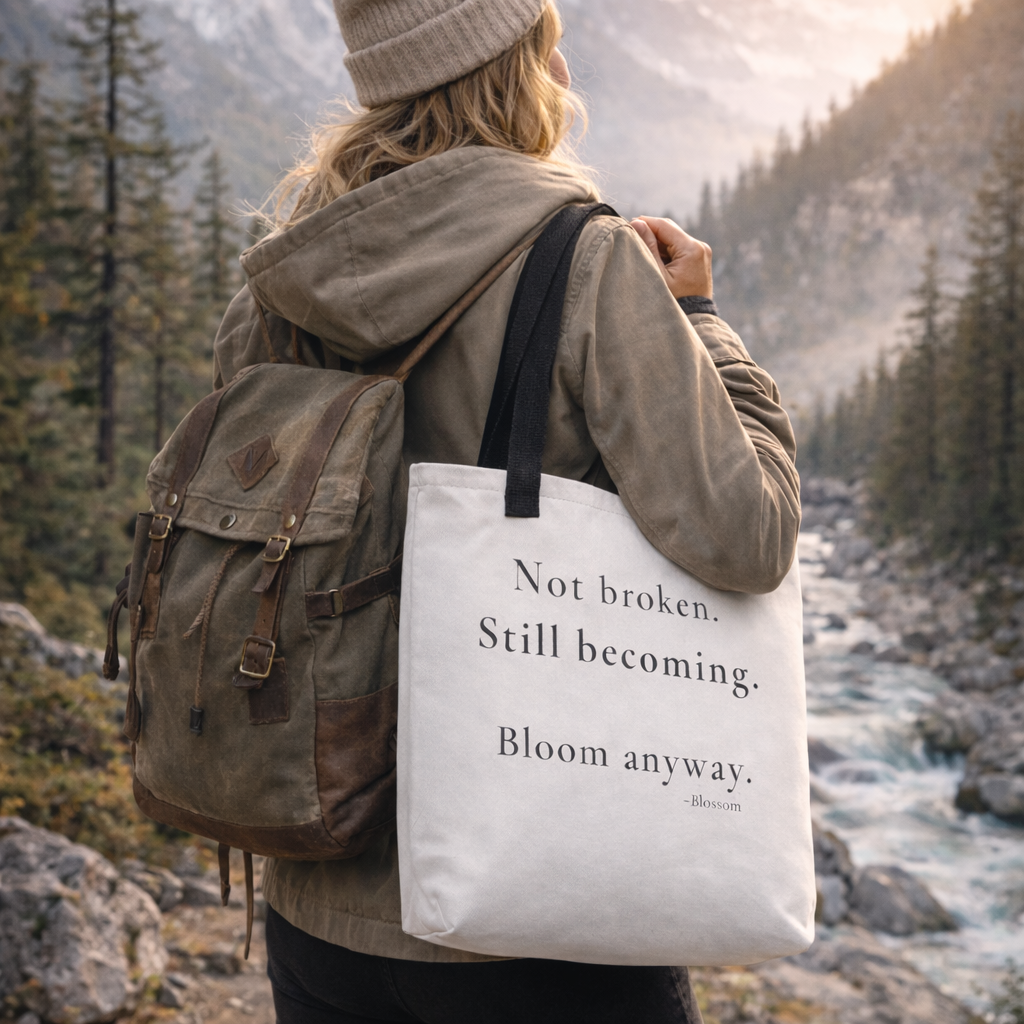 Blossom Signature Tote “Bloom Anyway”