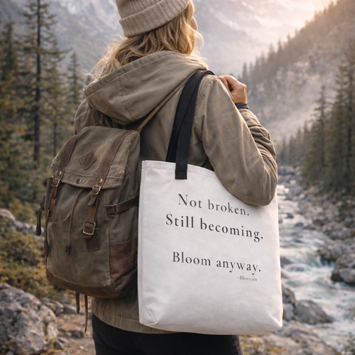 Blossom Signature Tote “Bloom Anyway”